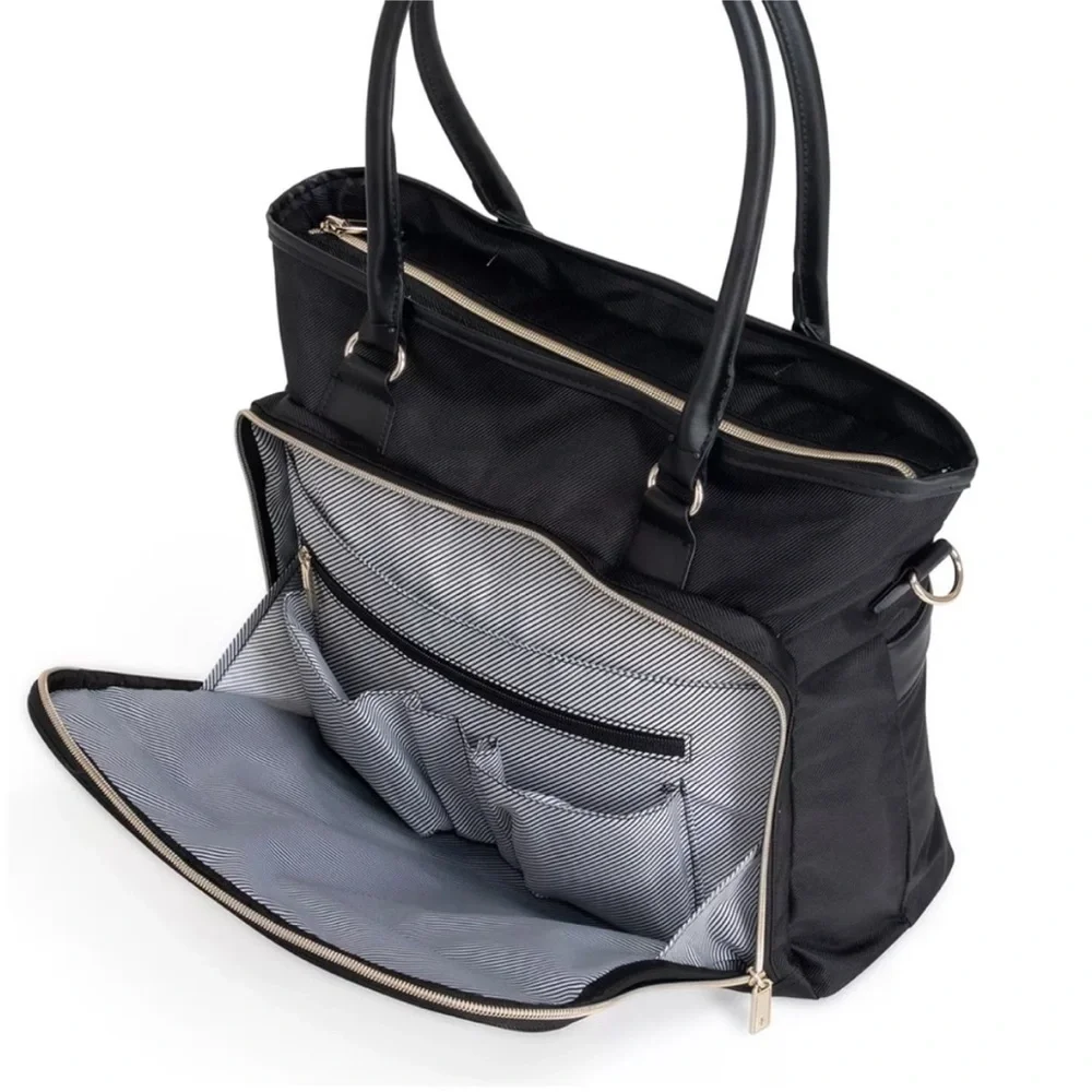 Women's Black Laptop Work Bag - Picture 3 of 9